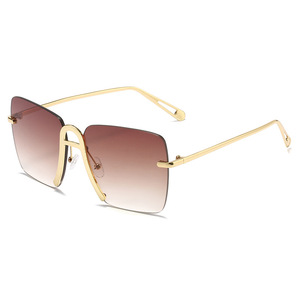 Lunettes de soleil punk euro-américaines de haute qualité, monture carrée en métal, mode luxe unisexe, tendance, protection UV400, MINGAO 90138 - Product Image 3