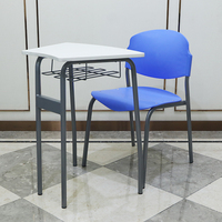 Ensemble de 8 Bureaux et Chaises de Classe Combinés Brésil pour Enfants, Table de Jeu et Chaises, Mobilier Scolaire, Bureau et Chaise d'Élève