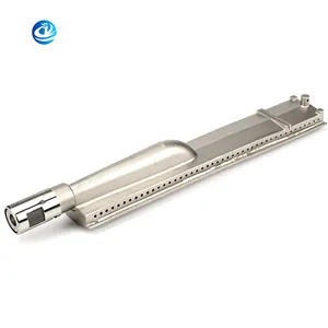 Fábrica Direta Universal Substituição 304 Stainless Steel16 polegadas Rectangular BBQ Gás Grill Pipe Burner queimador de gás para churrasco