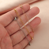 Nouvelles chaînes en acier inoxydable pour accessoires DIY, avec double mousqueton et petite chaîne de suspension