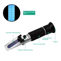 Réfractomètre de salinité portable 0-100‰, testeur de teneur en sel pour l'eau potable du bétail et de la volaille, utilisation en ferme