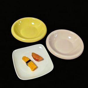 Weiße Melamin-Servierplatten in verschiedenen Größen für Restaurant-Snacks - Product Image 2