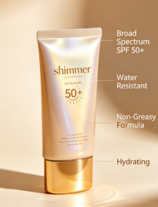 <span class=keywords><strong>Crema</strong></span> <span class=keywords><strong>Solare</strong></span> Colorata <span class=keywords><strong>SPF</strong></span> 50 con Ingredienti Biologici, Logo Personalizzato, Protezione UV, Burro di Karité per Pelle Sensibile - Product Image 2