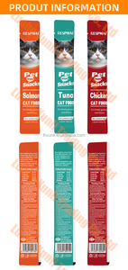 Bâtonnets de friandises <span class=keywords><strong>pour</strong></span> chats bio à haute teneur en viande, les plus vendus (OEM/ODM) - Emballage personnalisé, 15g, snacks humides <span class=keywords><strong>pour</strong></span> chats - Product Image 6