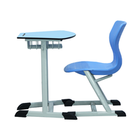 Bureau et chaise individuels pour élèves, mobilier scolaire en bois bon marché pour les salles de classe en Arabie Saoudite