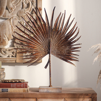 Sculpture vintage en métal doré, statue rétro, accessoires de décoration pour la maison, décoration de salon, bureau