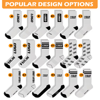 Chaussettes de sport classiques solides personnalisées pour hommes et femmes, chaussettes de sport personnalisées, chaussettes en coton tricoté de haute qualité, logo personnalisé