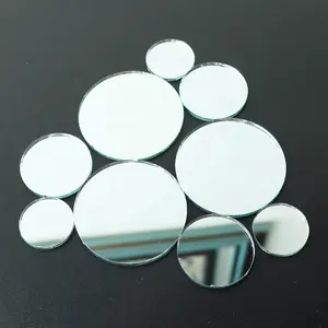 Reinigung rand 3mm 2mm 1,5mm kleinen runden platz glas spiegel für handwerk