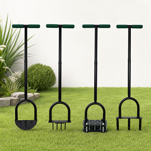 Trimming <b>Edge</b> Lawn Loosening <b>Tool</b> 3-Tine Soil Extractor 4-Prong Spring <b>Garden</b> Cultivator <b>for</b> Lawn Soil Loosening - Product Image 2