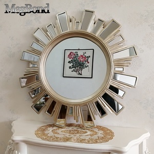 <span class=keywords><strong>Specchio</strong></span> da Parete Sunburst in Resina Oro Antico per Decorazione Soggiorno - Product Image 3