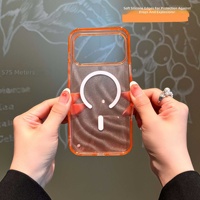 Nouvelle Coque de Téléphone Magnétique Dégradée Effet Vague d'Eau en TPU PC, Étui de Protection pour iPhone 17 16 Pro Max