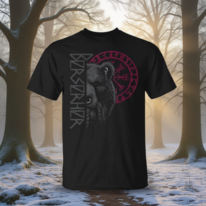 T-shirt Berserker Bear Warrior, mythologie nordique, boussole viking - Product Image 3