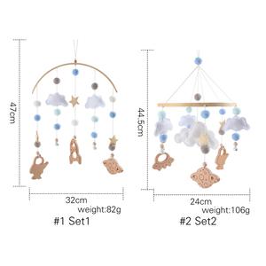 Ins – décoration de maison pour enfants, Design spatial, étoile, lune, astronaute, literie pour bébé, jouets mobiles suspendus, berceau pour bébé, Mobile - Product Image 4