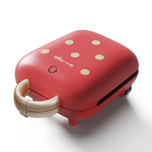 Bear Sandwich Maker SMZ-B05N1 Red Automatic Double Sided Heating Non Stick <b>Toaster</b> Electric Multifunctional Breakfast Maker - Product Image 5