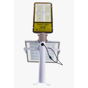 Suburbana 200W LED luce solare luce bianca IP65 ABS corpo in alluminio per autostrada giardino strada DC alimentatore certificato GS - Product Image 5