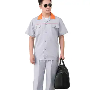 Safety Workwear Shirts Short Sleeves Women Light Overall Outdoor Mens Unisex Uniform Work Wear