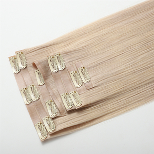 Extensions di <span class=keywords><strong>Capelli</strong></span> <span class=keywords><strong>Veri</strong></span> di Lusso all'Ingrosso con Clip, Naturali, Vergini, con Cuticole Allineate, <span class=keywords><strong>Capelli</strong></span> Vietnamiti, Clip Senza Cuciture in PU, Skin Weft - Product Image 4