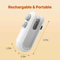 Scelleuse de Sacs Sous Vide Portable USB Rechargeable 2-en-1 avec Coupe-Sac Intégré et Aimant Thermique pour Cuisine, Aliments et Snacks