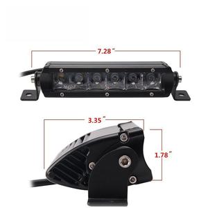 อุปกรณ์เสริมรถยนต์ใหม่ ไฟ LED บาร์ 7 นิ้ว 30 วัตต์ 12 โวลต์ 6500K 3000 ลูเมน ไฟเสริมสำหรับติดตั้งได้กับรถยนต์ทั่วไป - Product Image 4