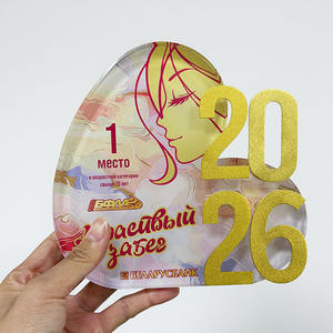 جائزة كأس زجاجية على شكل قلب كريستالي جديدة لعام <span class=keywords><strong>2026</strong></span>، جوائز رياضية مخصصة لعام <span class=keywords><strong>2026</strong></span>، كؤوس وجوائز رياضية MH-N721 - Product Image 3