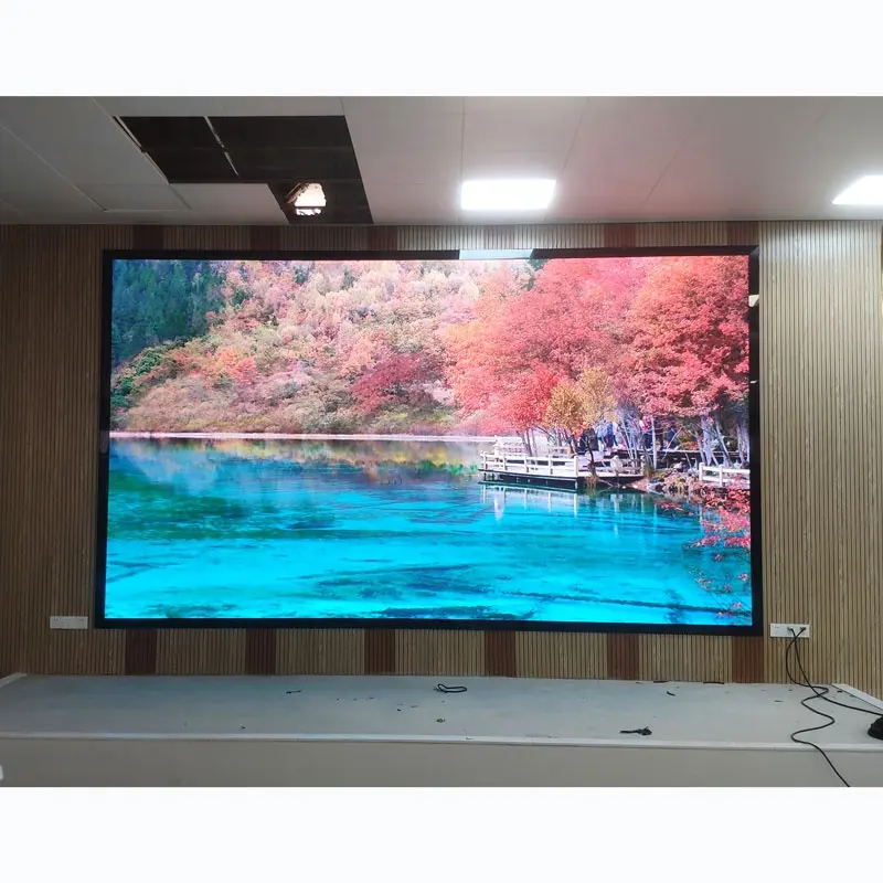 عالية الجودة P2.5 داخلي led tv فيديو led شقة عرض لوحة الشاشة للمدرسة اللوبي
