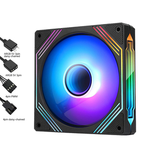 कियूज़म आर्ब 120 मिमी पीसी केस प्रशंसक मध्य और साइड फ्रेम डबल मिरर्रार डेस्कटॉप कूलिंग के लिए अनंत दर्पण प्रभाव के साथ - Product Image 5