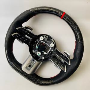Volant en fibre de carbone forgé personnalisé pour <span class=keywords><strong>Mercedes</strong></span> Benz <span class=keywords><strong>AMG</strong></span> GT G63 W213 W223 W206 W205 W204 A45 GLA45 E63 G65 X290 - Product Image 3