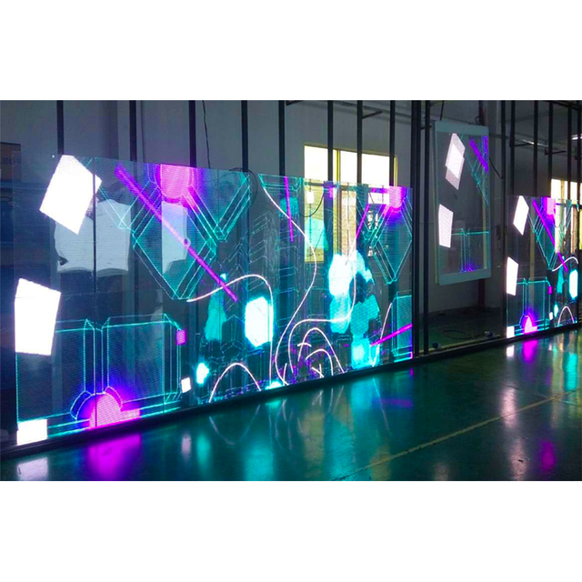 High Quality Transparent LED Screen HD Advertising Thin Glass Led Wall Panel Cube LED Screen Clear Thin LED Display