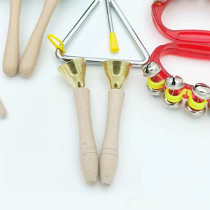 Instrumentos de Percusión Orff de Madera al por Mayor: Sets con Maracas, Castañuelas, Pandereta, Pez de Madera y Sonajero de Mano – Material Didáctico - Product Image 3