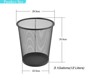 Round Basket Round Basket Bin Round Waste Paper Basket Trash Can Waste Container Garbage Can Dustbin Waste Bin