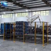 Palettiseur robotisé multifonction automatique pour cartons, barils, sacs, etc. Ligne de palettisation personnalisée Palettiseur d'aliments pour animaux