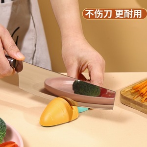 Afilador de cuchillos manual Mini Carrot Whetstone, multi-grano, portátil, utensilio de cocina para cuchillos y cuchillos para frutas - Product Image 4