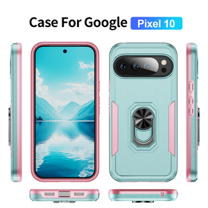 Funda Protectora Resistente y Duradera de TPU y PC 2 en 1 con Anillo Magnético, <span class=keywords><strong>a</strong></span> Prueba de Golpes, con Recortes Precisos para Google <span class=keywords><strong>Pixel</strong></span> 10 - Product Image 2
