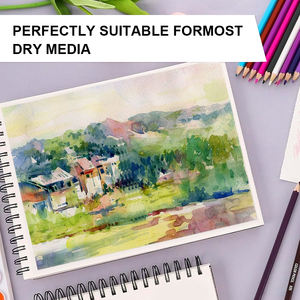 Best-seller Livre de croquis en <span class=keywords><strong>papier</strong></span> kraft <span class=keywords><strong>A4</strong></span> haute performance <span class=keywords><strong>Papier</strong></span> de peinture au crayon à feuilles mobiles pour artistes et croquis à l'aquarelle - Product Image 6