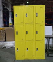 Casier en métal pour portes et tiroirs, armoire de stockage, personnel d'école, gymnastique commerciale, en acier coloré, 1, 2, 3, et 4 portes, armoires de remplissage colorées