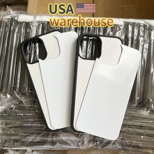 Coques de téléphone vierges pour sublimation en TPU 2D avec plaque en aluminium pour iPhone X, 11, 12, 13, 14 Plus, 15 Pro Max - Product Image 2