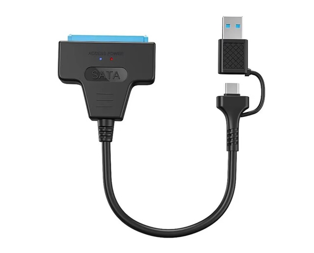 High Quality 2 in 1 SATA to USB Cable USB 3.0/3.1 Hard Disk Adapter Compatible With 2.5-inch Hard Drives and SSD UASP Support
