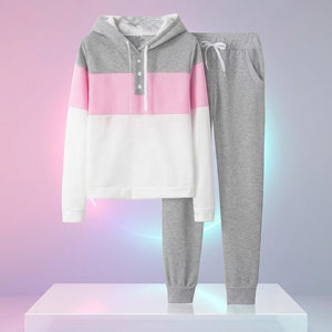 Femmes décontracté automne hiver deux pièces ensemble sweat à capuche pantalons de survêtement pull à capuche pantalon coupe ample taille 6XL Shorts longueur - Product Image 1