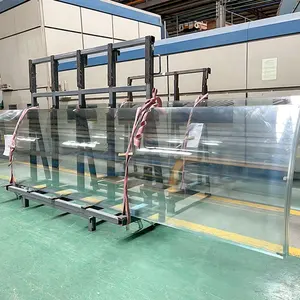 工厂建筑安全玻璃定制弯曲/热弯曲钢化玻璃，用于建筑玻璃立面栏杆
