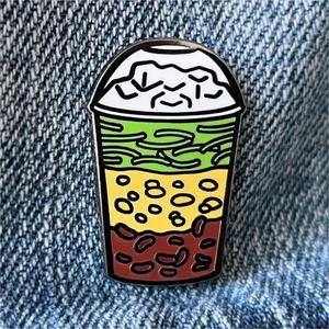 Kawaii Dessert Personnalisé Votre Propre Logo Boisson Froide Métal Plaqué Émail Dur Personnalisé Fabriqué En Chine Usine Conception Libre Pin Badges - Product Image 3