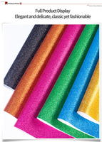 Tissu en cuir PU pailleté KEMERLIN, brillant, étanche, résistant à l'abrasion, pour nœuds, bijoux, artisanat DIY, sièges de voiture, chaussures