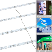 Bande LED rigide diffuse à rétroéclairage super lumineux SLT, 24V, pour rideaux enroulables, pour boîtes à lumière en tissu de très grande taille