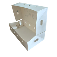 Boîte en carton robuste à quatre coins avec couvercle rabattable et pliable pour l'emballage général de cadeaux