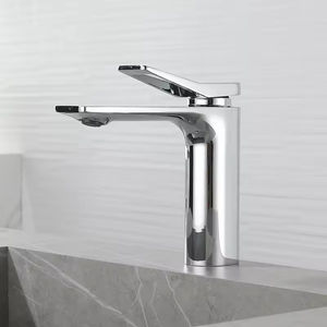 ברז כיור אמבטיה מנחושת בצבע אפור כהה, ידית אחת, בעל ליבה קרמית איכותית ועמידה בפני התזות, דגם יוקרתי חדש לשנת 2024 - Product Image 4