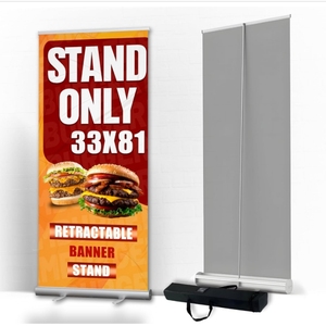 Cuộn lên biểu ngữ đứng rollup Standee nhôm cuộn lên đứng có thể thu vào biểu ngữ cho quảng cáo - Product Image 1