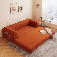 Sofa Bed Modular Zenmoon Kain Chenille Gaya Jepang 2 Dudukan Dapat Diputar Dapat Dipindahkan Vakum Terkompresi untuk Ruang Tamu