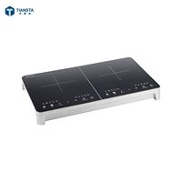 2025 nouveau Design 220V ~ 240V Double cuisinière à induction électrique invisible pour table de cuisson à induction invisible de comptoir