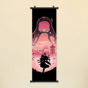 Póster de Tela Colgante de 70*25cm con 3000 Diseños de Anime Japonés, Personajes de <span class=keywords><strong>Demon</strong></span> <span class=keywords><strong>Slayer</strong></span>, Pinturas Fotográficas, Póster Enrollable para Pared - Product Image 2
