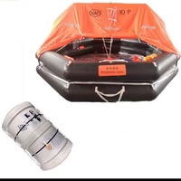 Radeau de sauvetage auto-gonflable pour 4 à 25 passagers pour la sécurité maritime, radeau de sauvetage à lancer pour 6 personnes, homologation SOLAS