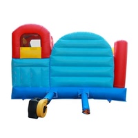 Château gonflable commercial, combinaison toboggan et trampoline gonflable